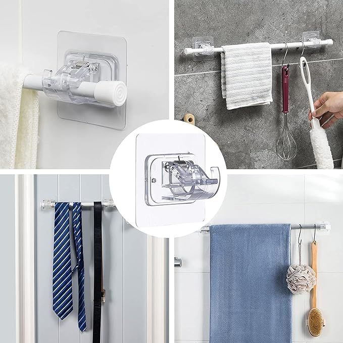 Self Adhesive Curtain Rod Holder (4PCS)