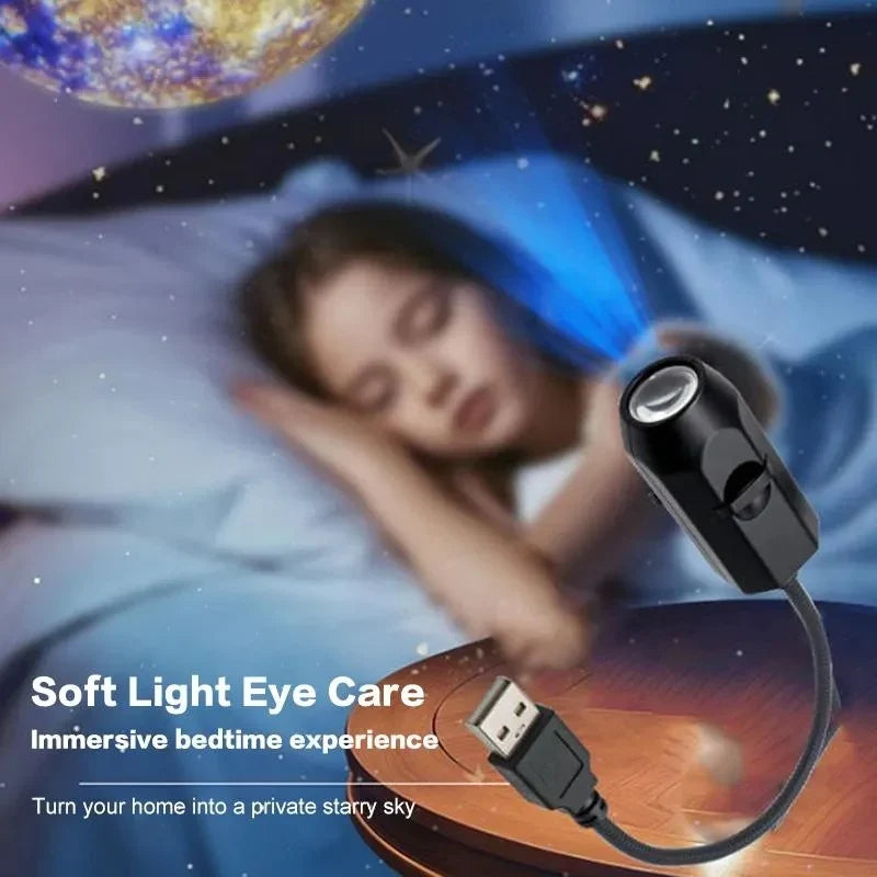 USB Planet Projector Lamp β Multi-Pattern Galaxy Night Light