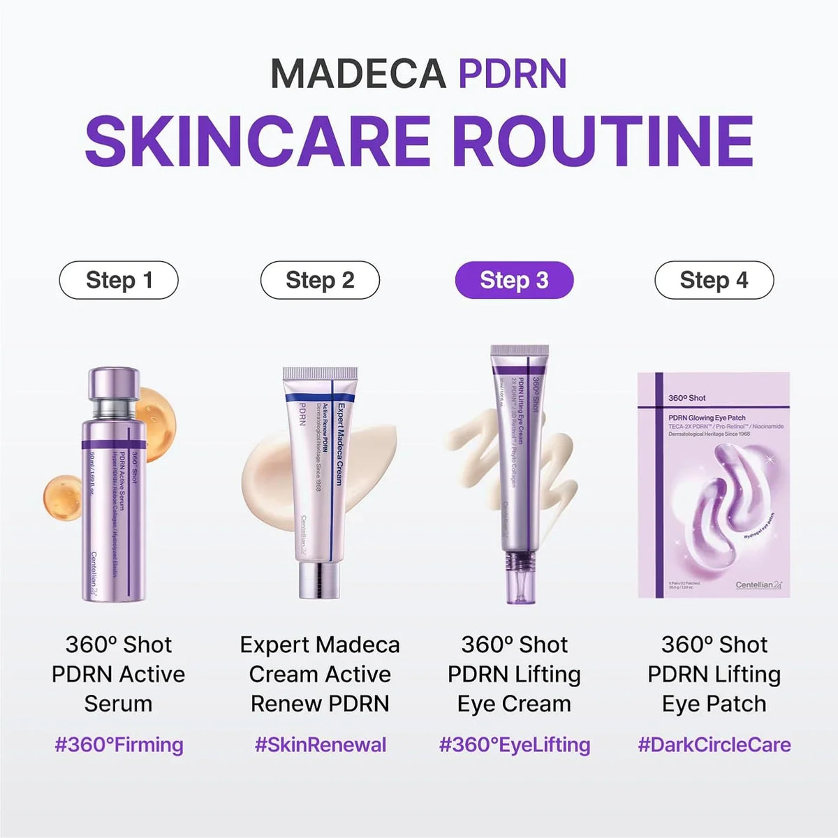 360º Shot PDRN lips and eye cream || 30ml || Buy 1 get 1 free